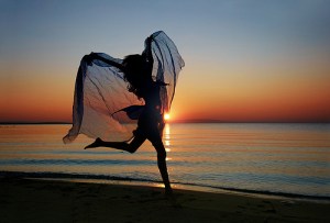 Dance in sunrise